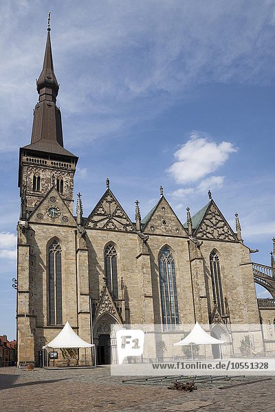St. Mary's Church  market  historic centre  Osnabrück  Lower Saxony  Germany  Europe