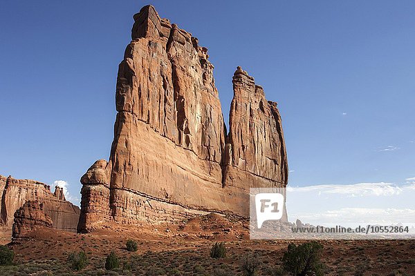 Courthouse Towers  Tower of Babel und The Organ  Arches National Park  Utah  USA  Nordamerika
