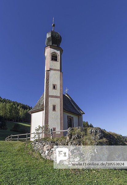 Kapelle St. Johann in Ranui  Villnöß  Südtirol  Italien  Europa