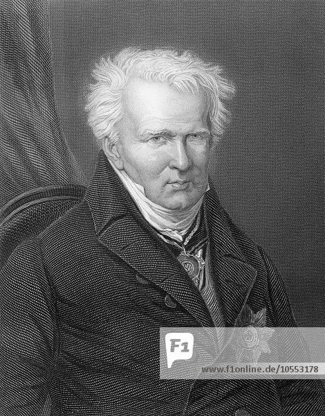 Friedrich Wilhelm Heinrich Alexander von Humboldt  1769 bis 1859  deutscher Naturforscher und Gelehrter