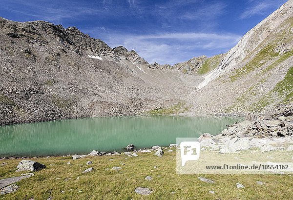 Göflaner See  hinten die Schwarze Wand  Jennwand  Südtirol  Trentino-Südtirol  Alpen  Italien  Europa