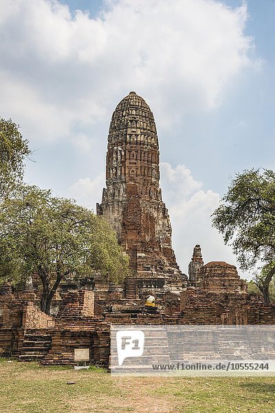 Ruine  Buddhistischer Tempel  Wat Phra Ram  Tha Wa Su Kri  Ayutthaya  Chang Wat Phra Nakhon Si Ayutthaya  Thailand  Asien