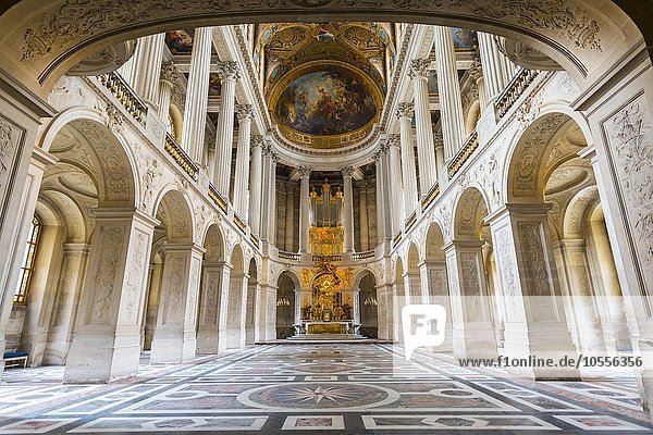 Kapelle im Schloss Versailles  UNESCO Weltkulturerbe  Département Yvelines  Region Île-de-France  Frankreich  Europa