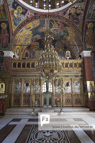 Innenraum  Kirche von Sianá  Rhodos  Dodekanes  Griechenland  Europa