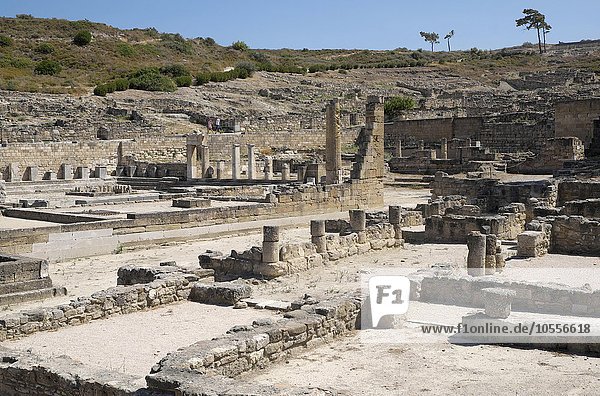 Ruinen von Kamirós  Rhodos  Dodekanes  Griechenland  Europa