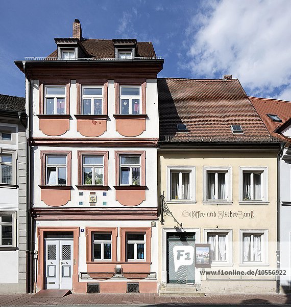 Historische Wohnhäuser aus dem 16. Jahrhundert  Kapuzinerstraße  Bamberg  Oberfranken  Bayern  Deutschland  Europa