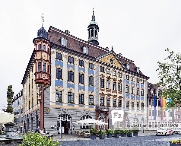 Neues Rathaus am Markt  Coburg  Oberfranken  Bayern  Deutschland  Europa