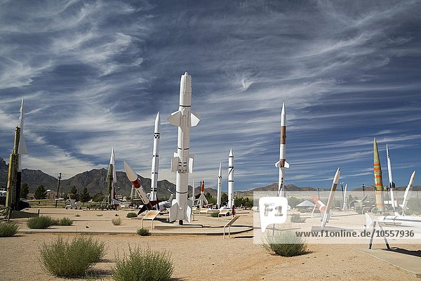 Raketenpark White Sands Missile Range Museum Las Cruces New Mexico USA Nordamerika