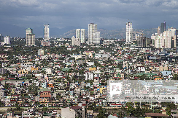 Luftaufnahme des Stadtbilds von Manila  Manila  Philippinen
