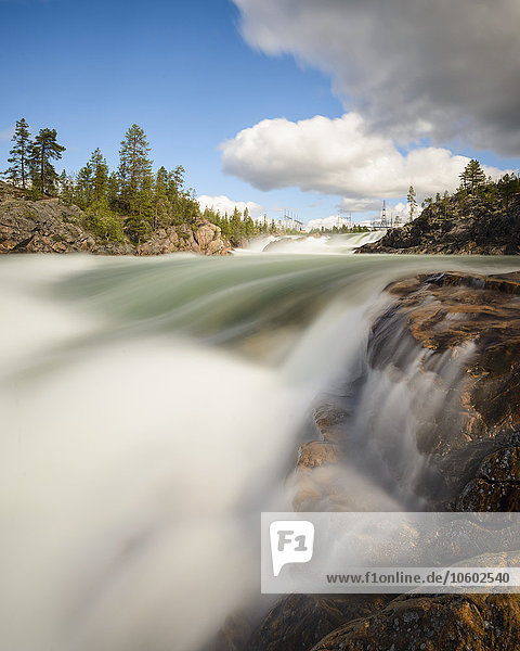 Wasserfälle  Porjus  Lappland  Schweden