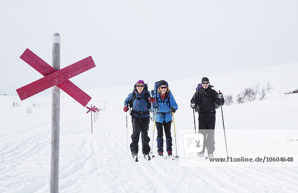 Mensch Menschen Skisport querfeldein Cross Country