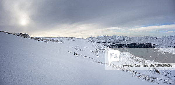 UK  Scotland  Glencoe  winter landscape at Ben Udlaih