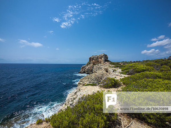 Spanien  Balearen  Mallorca  Blick auf Calo des Moro