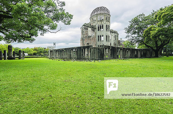 Japan  Hiroshima  view to peace monument