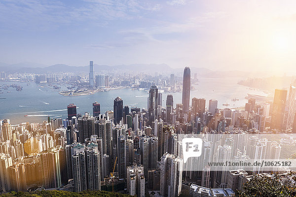 China  Hongkong  Victoria Harbour und Kowloon