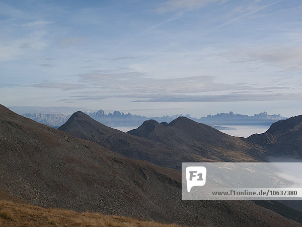Szenische Ansicht der Bergkette gegen den Himmel