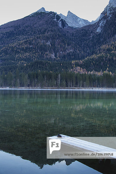 Blick auf Hintersee und Berge