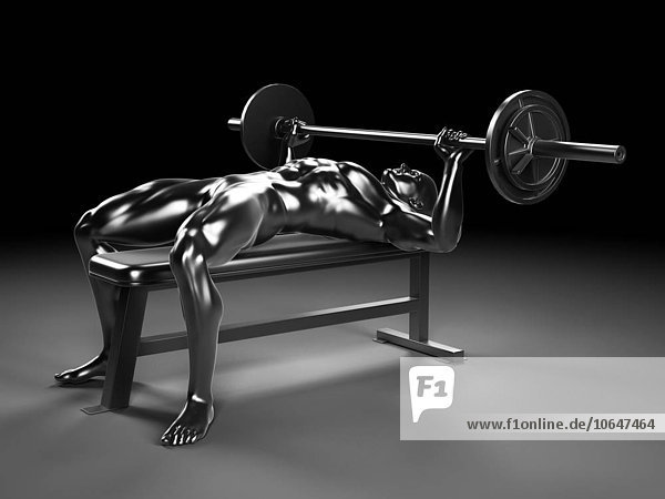 Person weight lifting  artwork