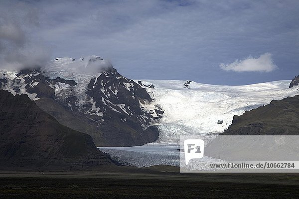 Glacier Skaftafellsjökull  National Park Skaftafell  Suðurland  Iceland  Europe