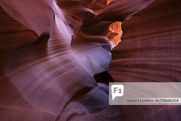 Bunte Sandsteinformation  Lower Antelope Canyon  Slot Canyon  Page  Arizona  USA  Nordamerika