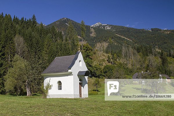 Chapel in Stodertal  Hinterstoder  Totes Gebirge  Upper Austria  Austria  Europe
