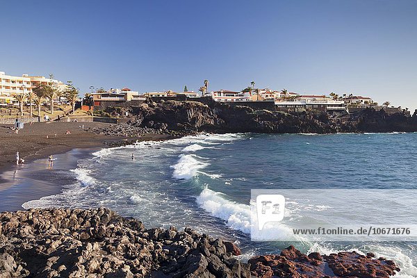 Strand Playa da la Arena  Puerto Santiago  Teneriffa  Kanarische Inseln  Spanien  Europa
