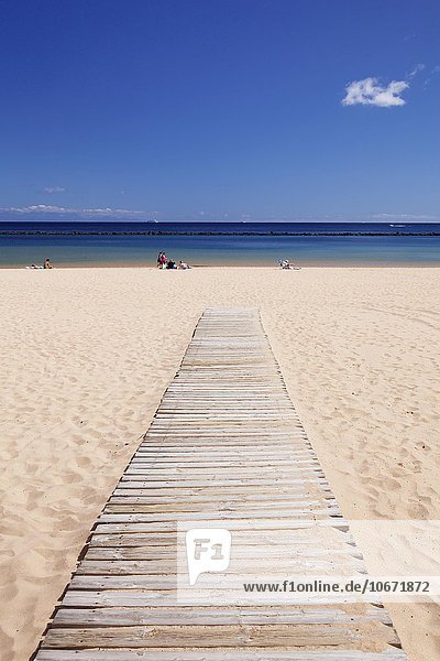 Strand Playa de las Teresitas  San Andres  Teneriffa  Kanarische Inseln  Spanien  Europa