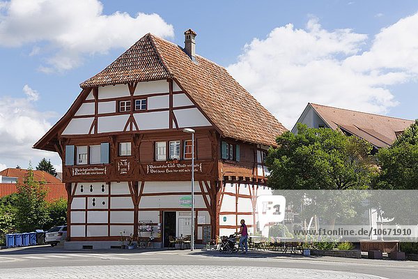 Fachwerkhaus Schwörerhaus von 1578  Immenstaad am Bodensee  Bodenseekreis  Oberschwaben  Baden-Württemberg  Deutschland  Europa
