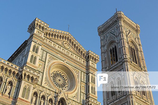 Kathedrale von Florenz mit Campanile Glockenturm  Florenz  Toskana  Italien  Europa