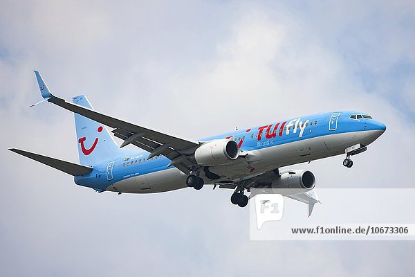 TUIfly  airliner  German airline  in flight