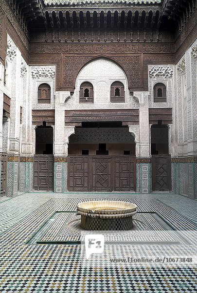 Medersa Bou Inania  Historische Koranschule  Meknès  Meknès-Tafilalet  Marokko  Afrika