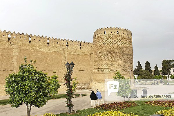 Verzierter Turm  Zitadelle des Karim Khan  Schiras  Provinz Fars  Iran