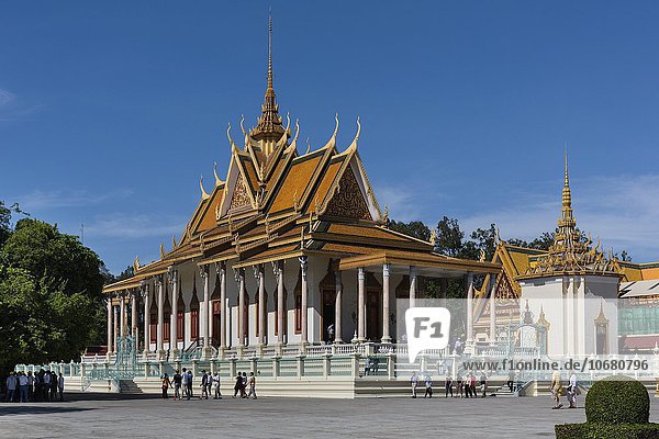 Silberpagode  Wat Preah Keo Morakot  Vihear Preah Morakot beim Königspalast  Tempel des Smaragd-Buddha  Phnom Penh  Kambodscha  Asien