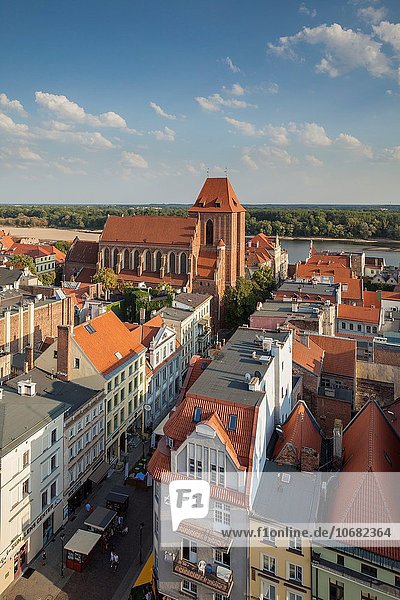 Torun old town seen from the tower of Town Hall. Kujawsko-Pomorskie province  Poland. UNESCO World Heritage Site.