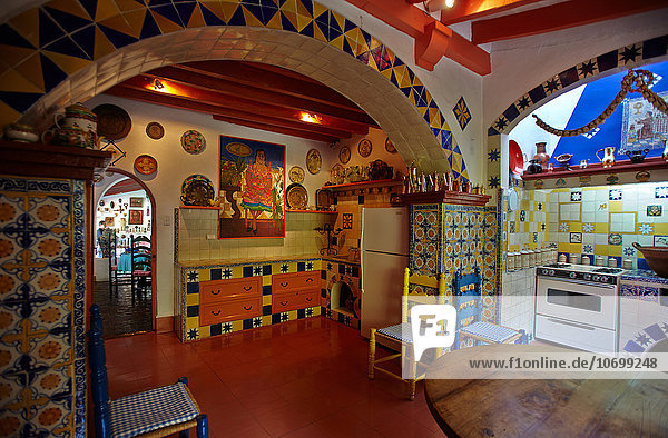 Küche im Inneren des Brady-Museums  Cuernavaca  Mexiko
