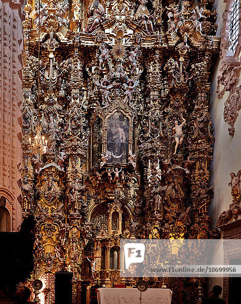 The choir in the Santa Prisca church in Taxco the white city  Mexico