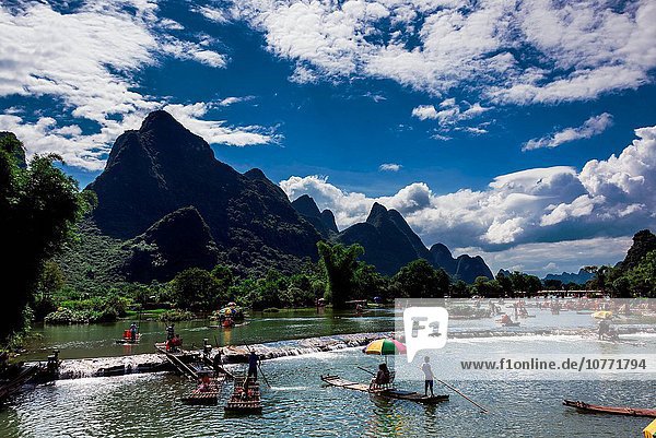 Landschaftlich schön landschaftlich reizvoll Guangxi Guilin Yangshuo