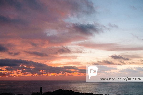 Sonnenuntergang über dem Meer  San Diego  Kalifornien  USA