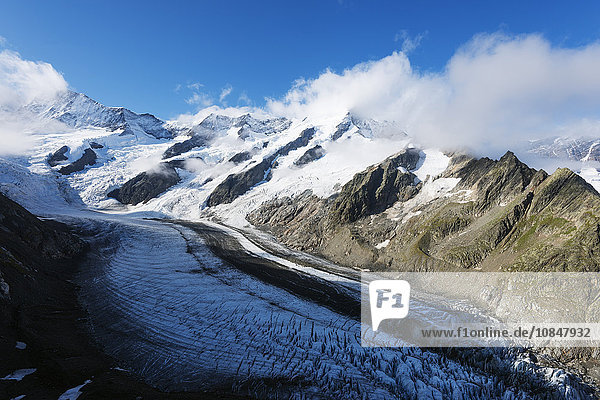 Gletschergletscher oberhalb von Grindelwald  Interlaken  Berner Oberland  Schweiz  Europa