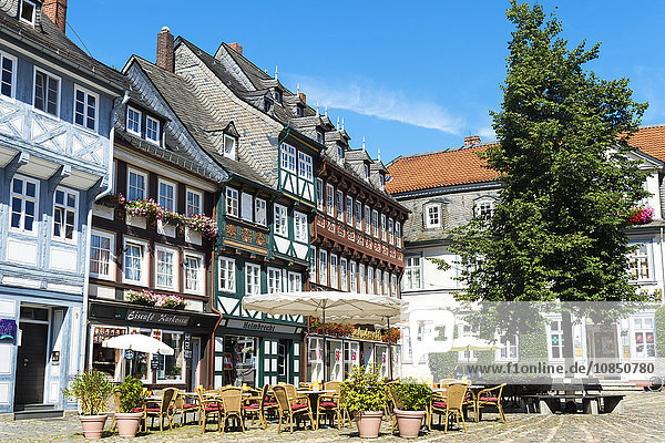 Fachwerkhäuser  Goslar  UNESCO-Welterbe  Harz  Niedersachsen  Deutschland  Europa