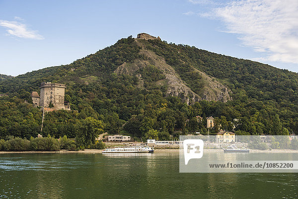 Castle Visegrad on the Danube River  Hungary  Europe