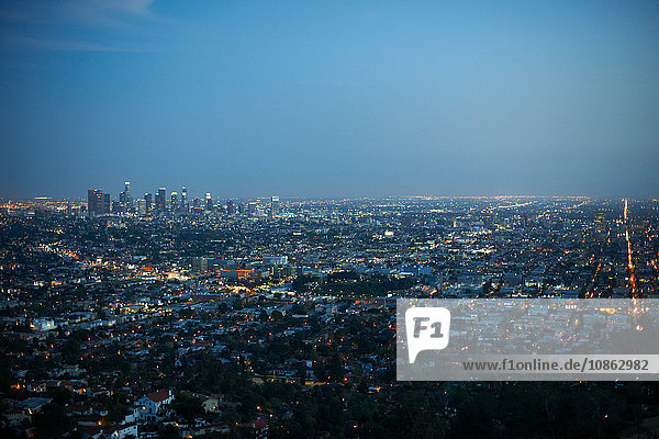 Luftaufnahme der Stadt  Los Angeles  USA