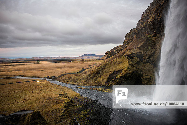 Wasserfall  Seljalandsfoss  Island