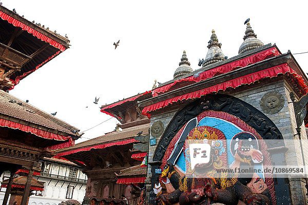 Der Schwarze Bhairav Durbar Square Kathmandu Nepal
