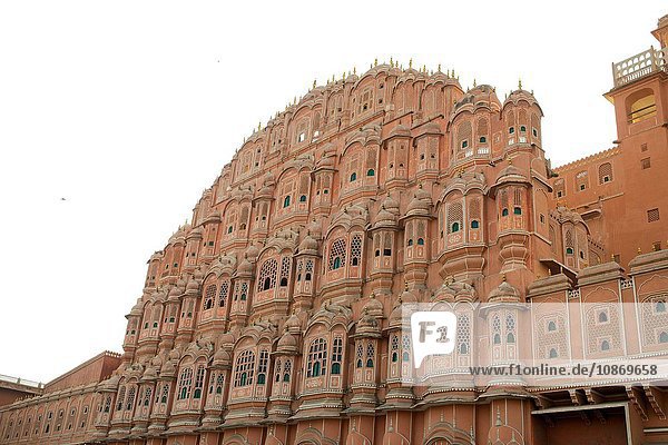 Front des Hawa Mahal ''Palast der Winde'' in Jaipur Rajasthan Indien