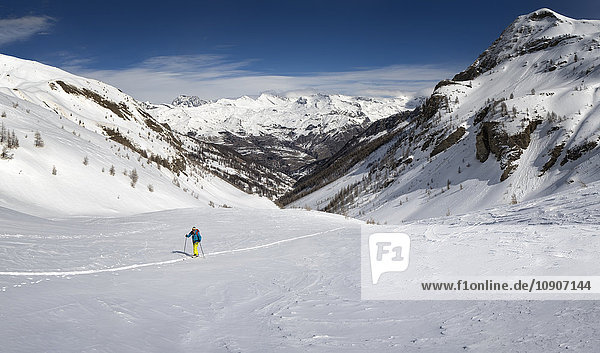 France  Hautes Alpes  Ecrins National Park  Archinard  La Coupa  Ski mountaineering