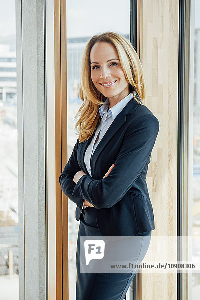 Portrait of confident businesswoman in office