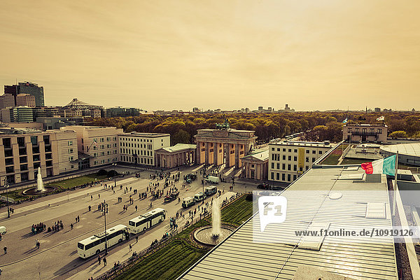 Deutschland Berlin Pariser Platz Brandenburger Tor