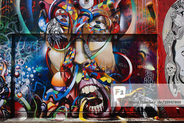 Graffiti wall in San Fransisco  USA.