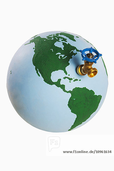 Globus mit Wasserspeier; Edmonton  Alberta  Kanada'.